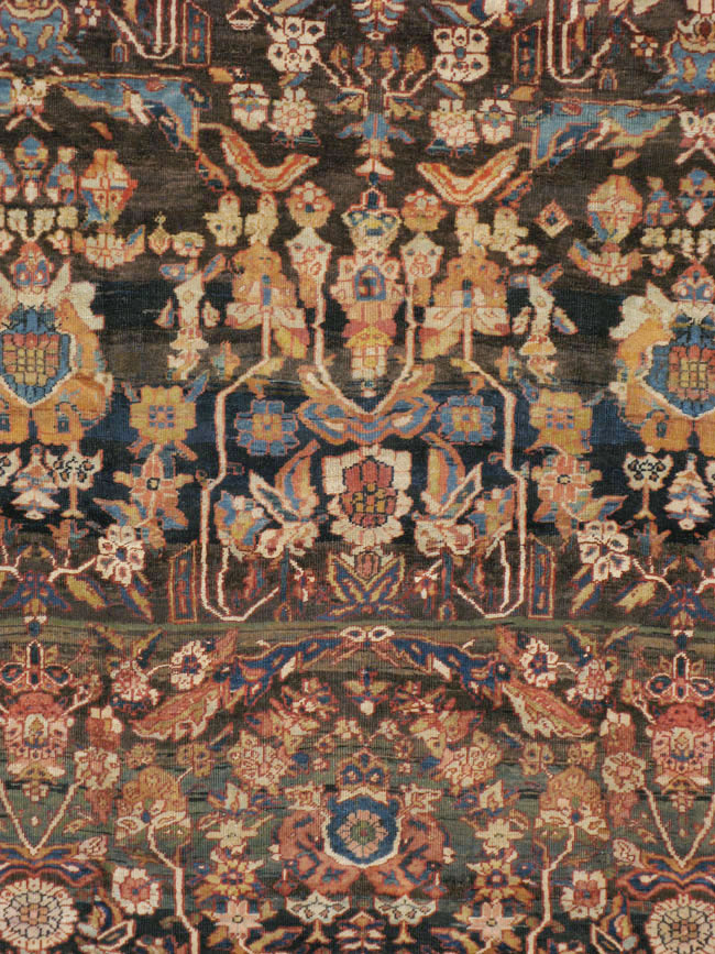 Antique Persian Mahal Carpet, No.17776 - Gsblank