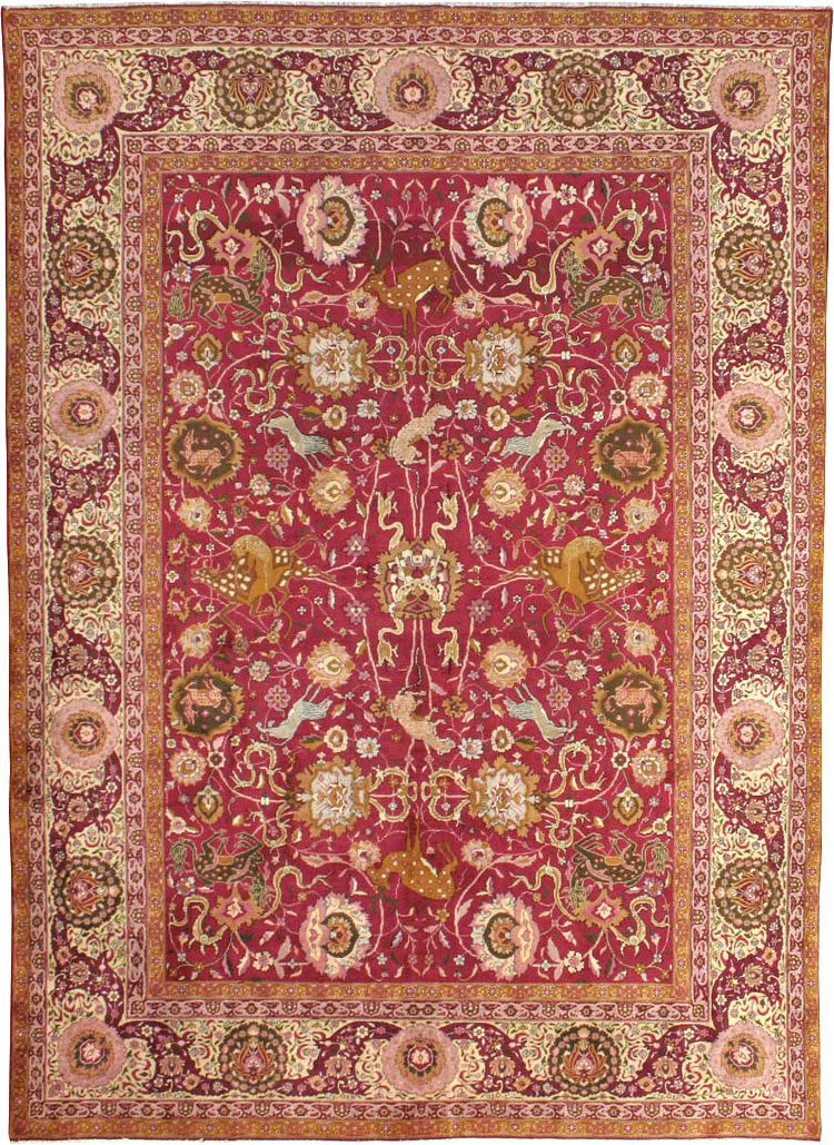 Antique Indian Agra Carpet, No.17781 - Gsblank