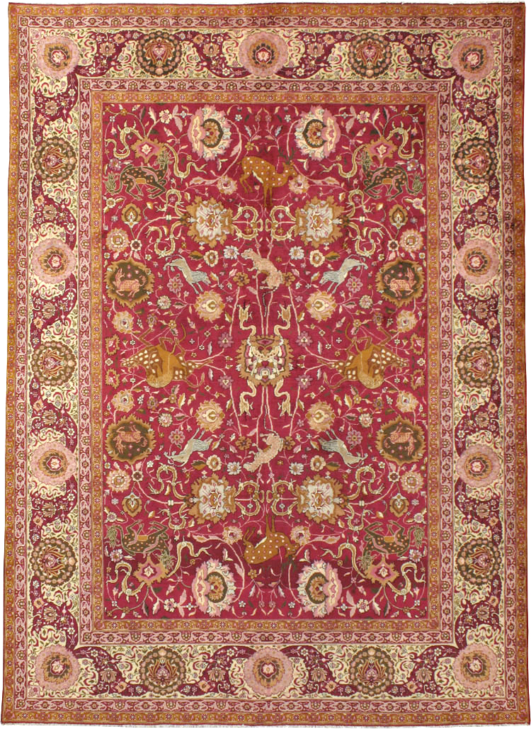 Antique Indian Agra Carpet, No.17781 - Gsblank