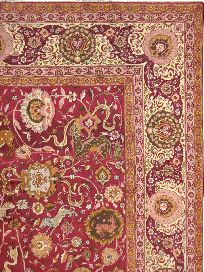 Antique Indian Agra Carpet, No.17781 - Gsblank