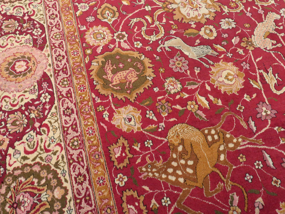 Antique Indian Agra Carpet, No.17781 - Gsblank