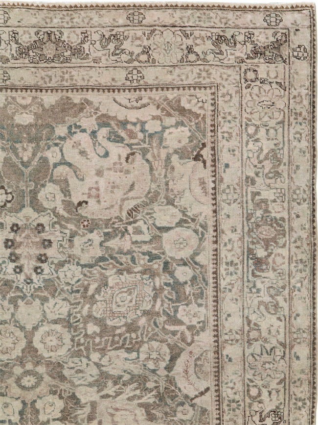 Antique Persian Tabriz Long and Narrow Carpet, No.17782 - Gsblank