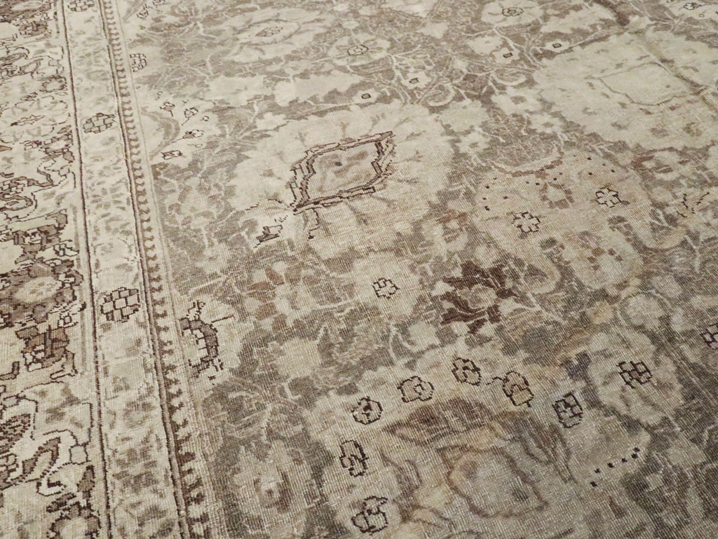 Antique Persian Tabriz Long and Narrow Carpet, No.17782 - Gsblank