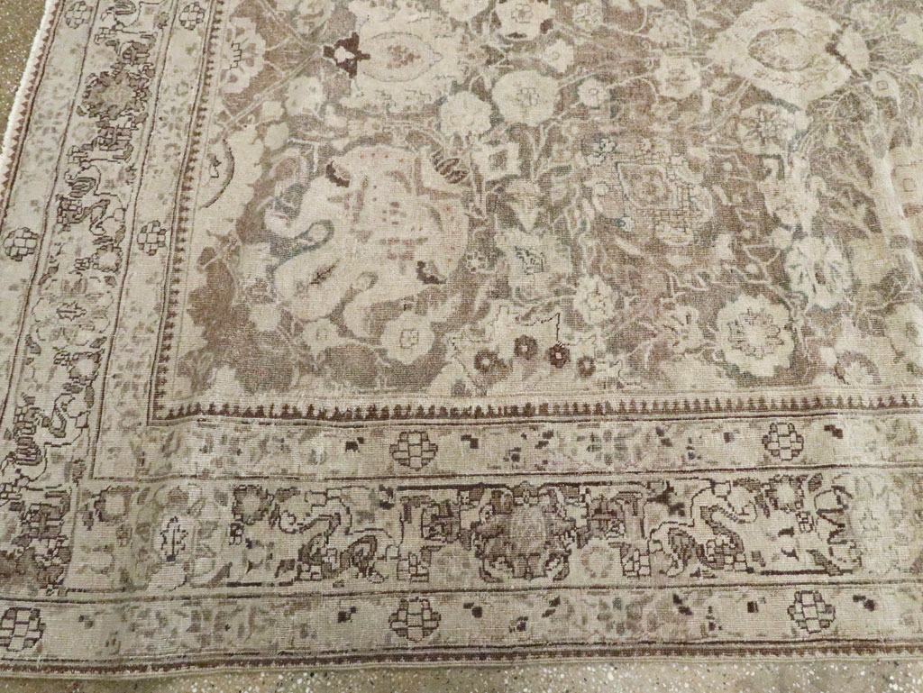 Antique Persian Tabriz Long and Narrow Carpet, No.17782 - Gsblank