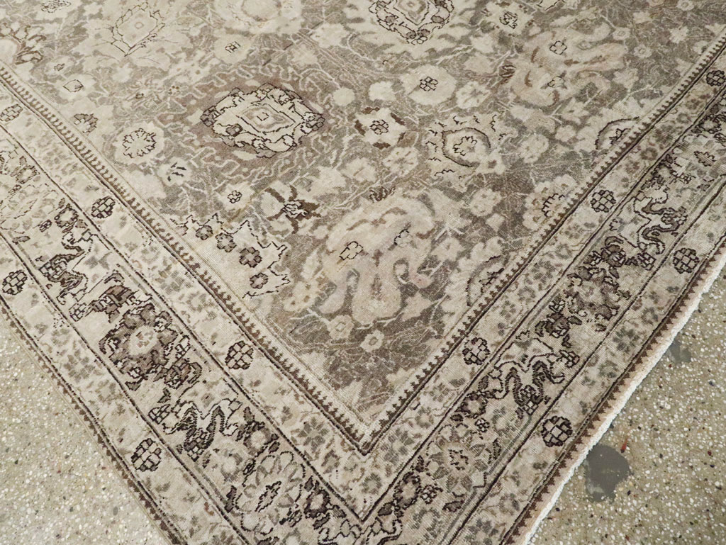 Antique Persian Tabriz Long and Narrow Carpet, No.17782 - Gsblank