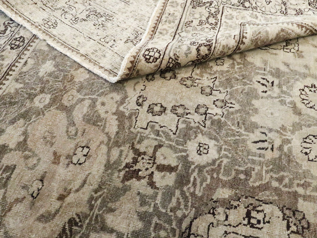 Antique Persian Tabriz Long and Narrow Carpet, No.17782 - Gsblank