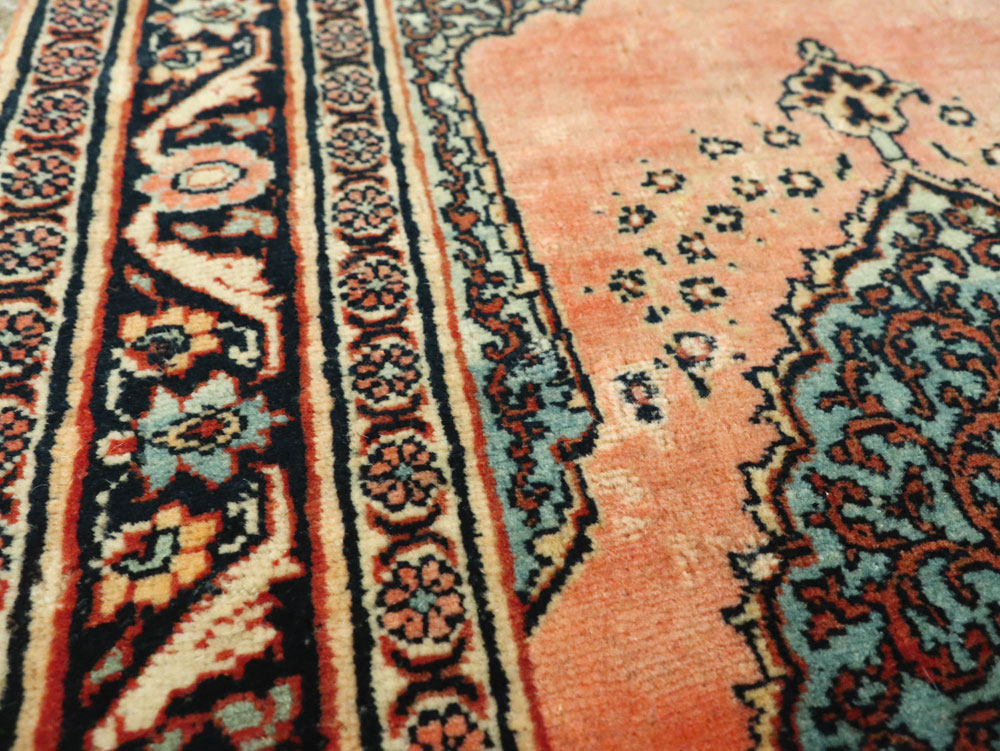 Antique Persian Tabriz Haji Jalili Throw Rug, No.17786 - Gsblank