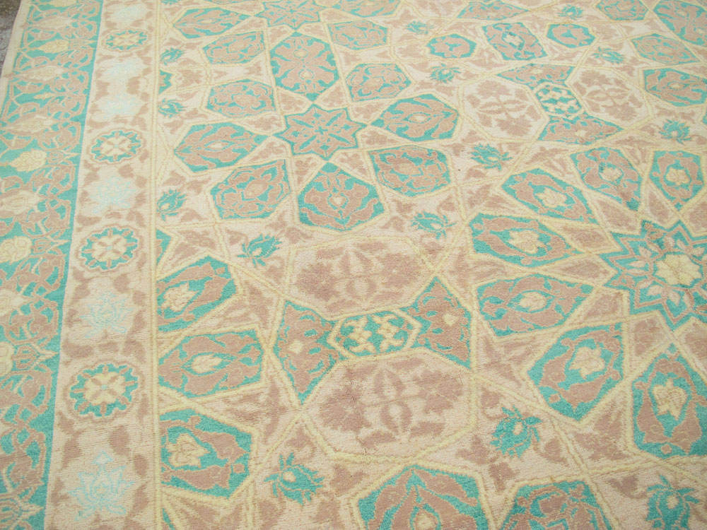 Antique Indian Cotton Agra Carpet, No.17806 - Gsblank