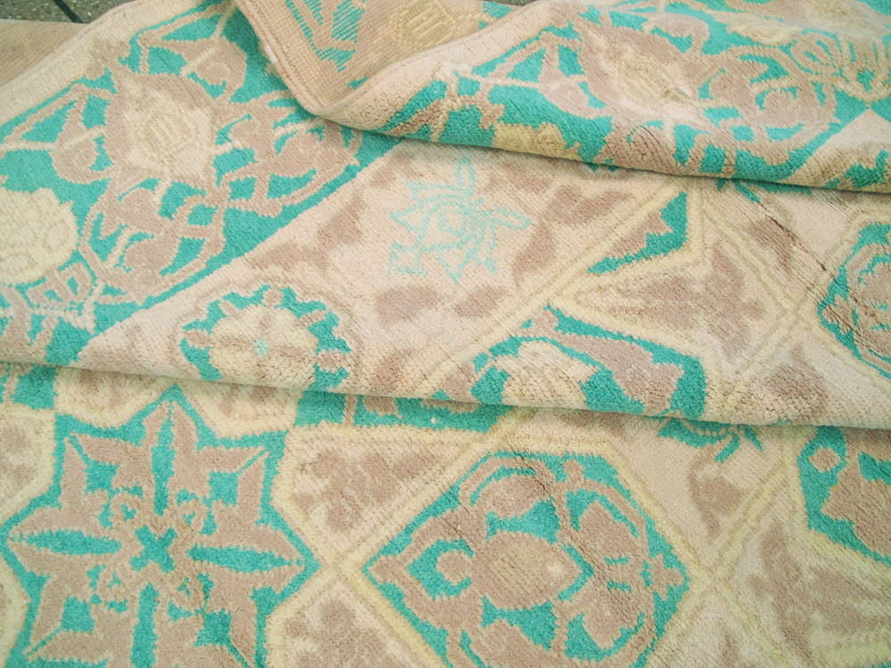 Antique Indian Cotton Agra Carpet, No.17806 - Gsblank