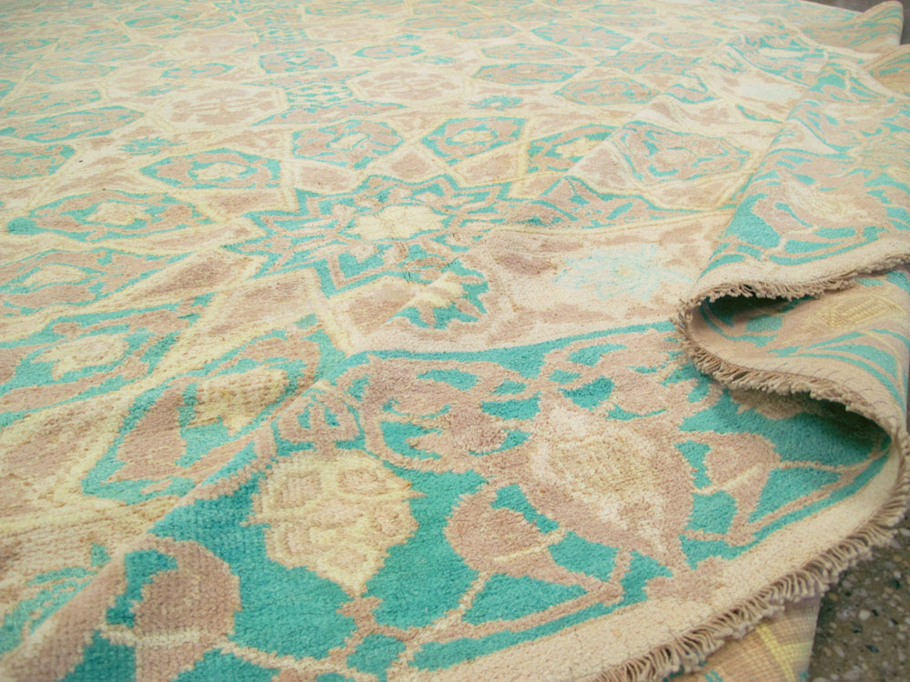 Antique Indian Cotton Agra Carpet, No.17806 - Gsblank