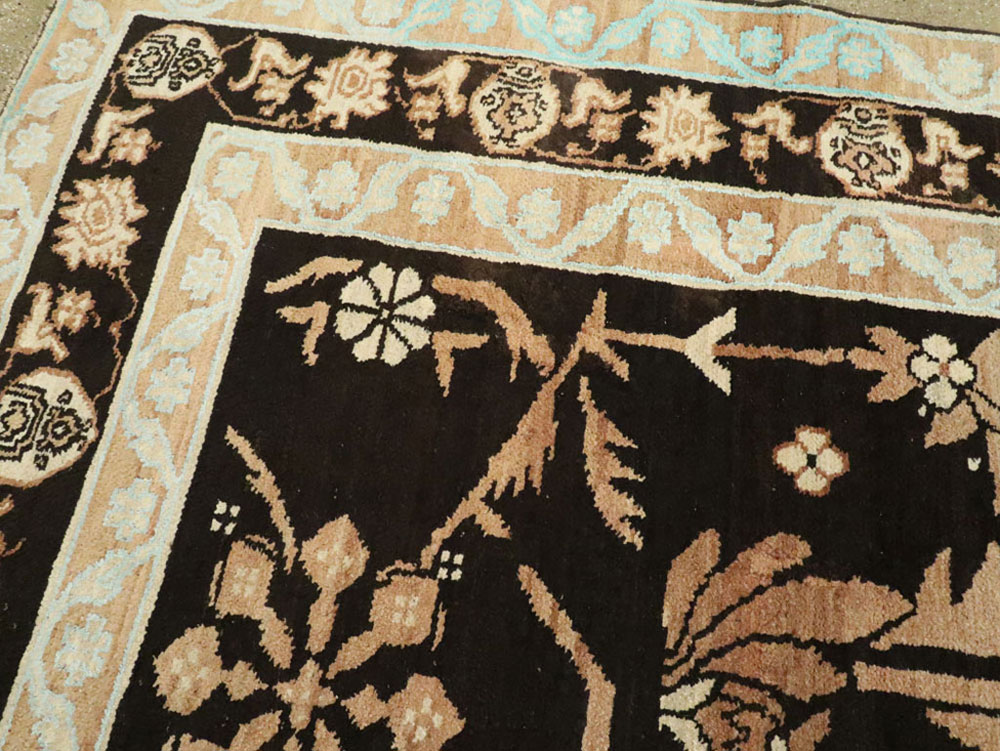 Vintage Indian Cotton Agra Carpet, No.17808 - Gsblank