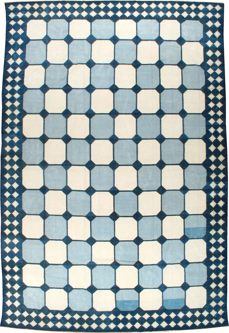 Vintage Indian Flatweave Kilim Dhurrie, No.17815 - Gsblank