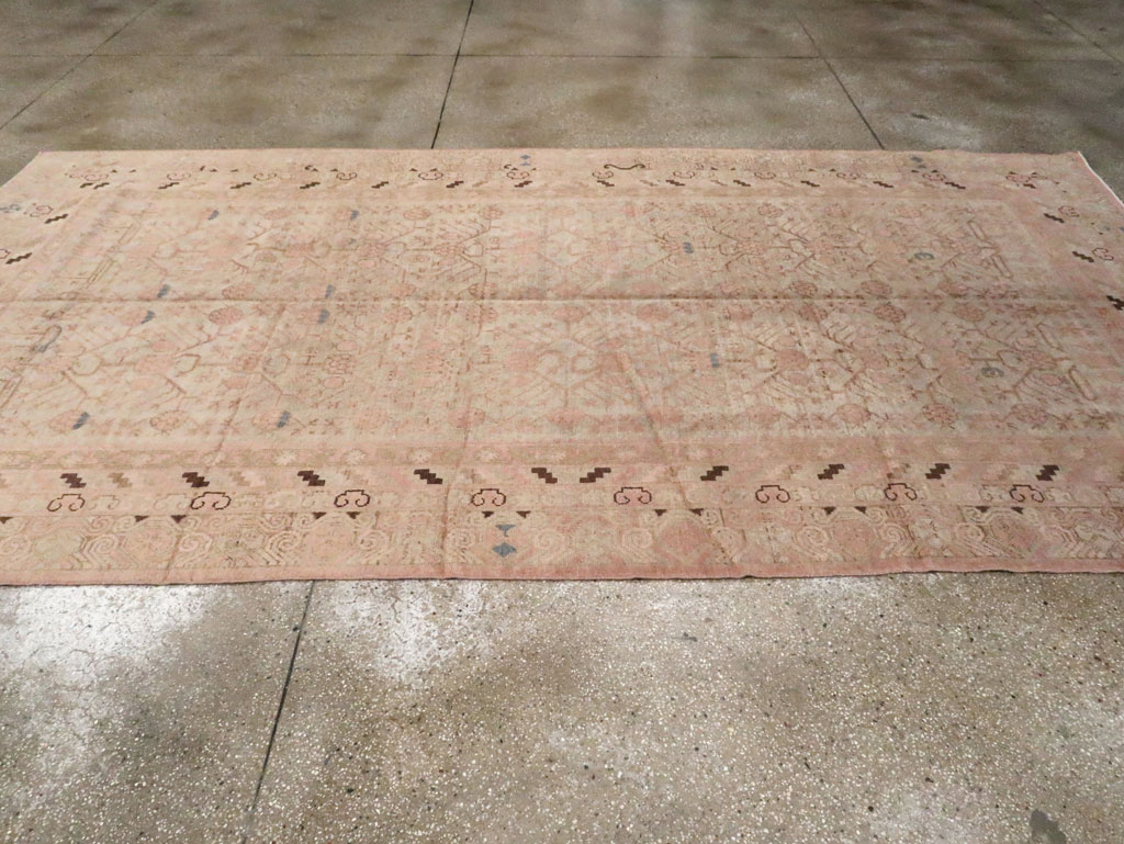 Vintage East Turkestan Khotan Carpet, No.17858 - Gsblank