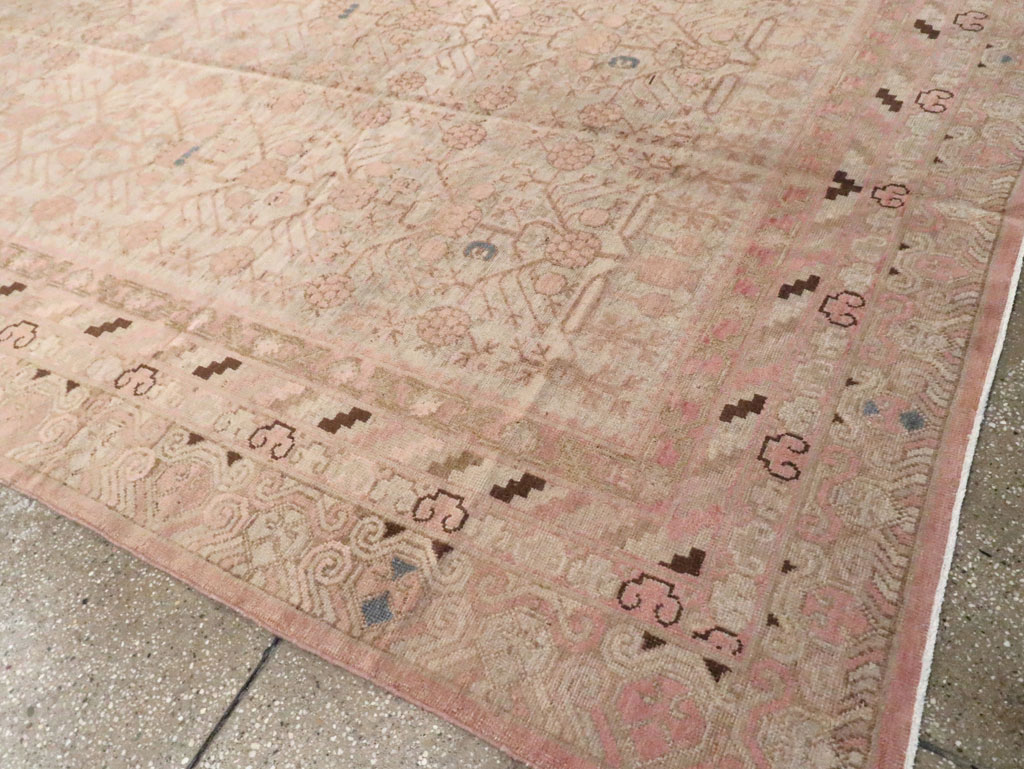 Vintage East Turkestan Khotan Carpet, No.17858 - Gsblank