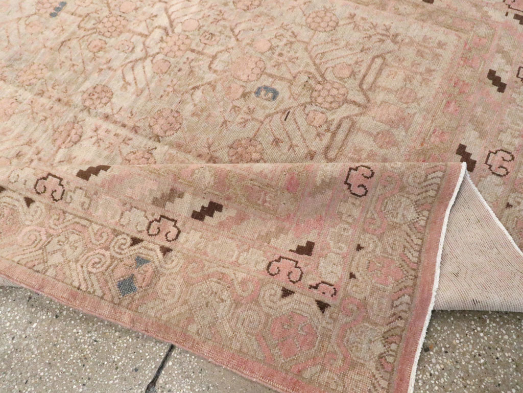 Vintage East Turkestan Khotan Carpet, No.17858 - Gsblank