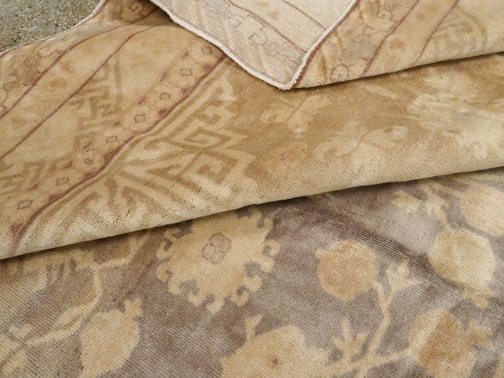 Vintage East Turkestan Khotan Carpet, No.17859 - Gsblank