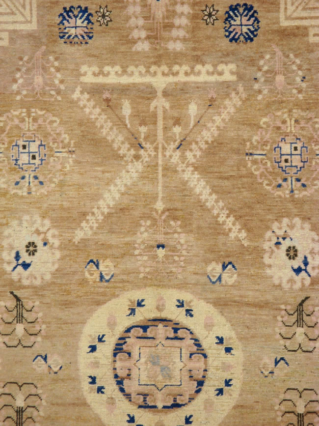 Antique East Turkestan Khotan Carpet, No.17870 - Gsblank
