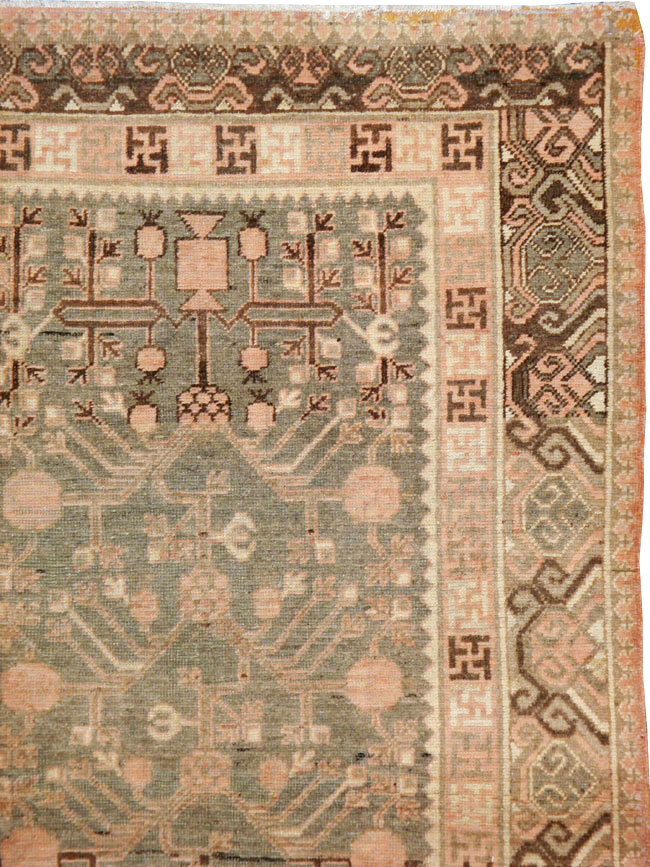 Vintage East Turkestan Khotan Gallery Carpet, No.17880 - Gsblank