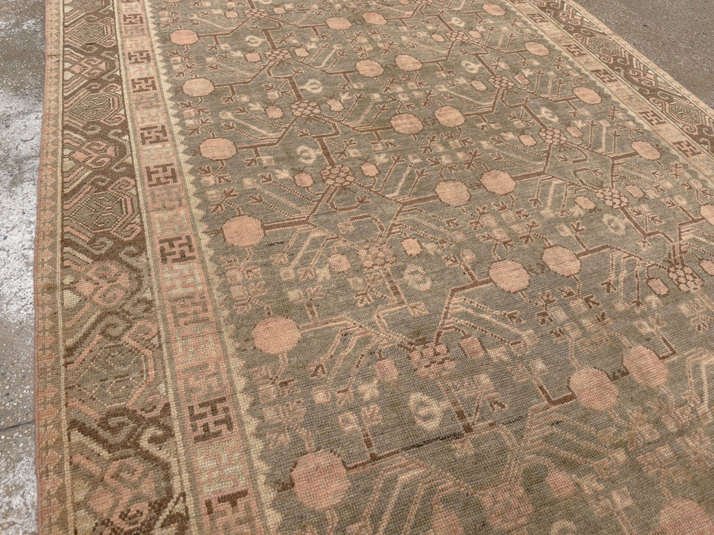 Vintage East Turkestan Khotan Gallery Carpet, No.17880 - Gsblank