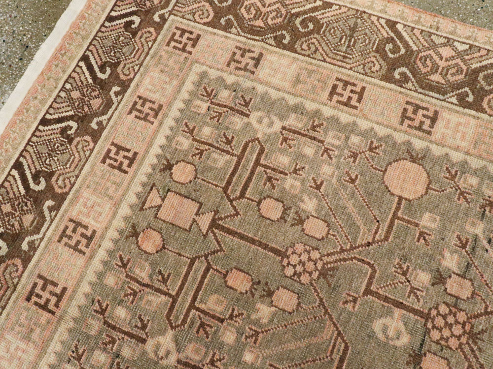 Vintage East Turkestan Khotan Gallery Carpet, No.17880 - Gsblank