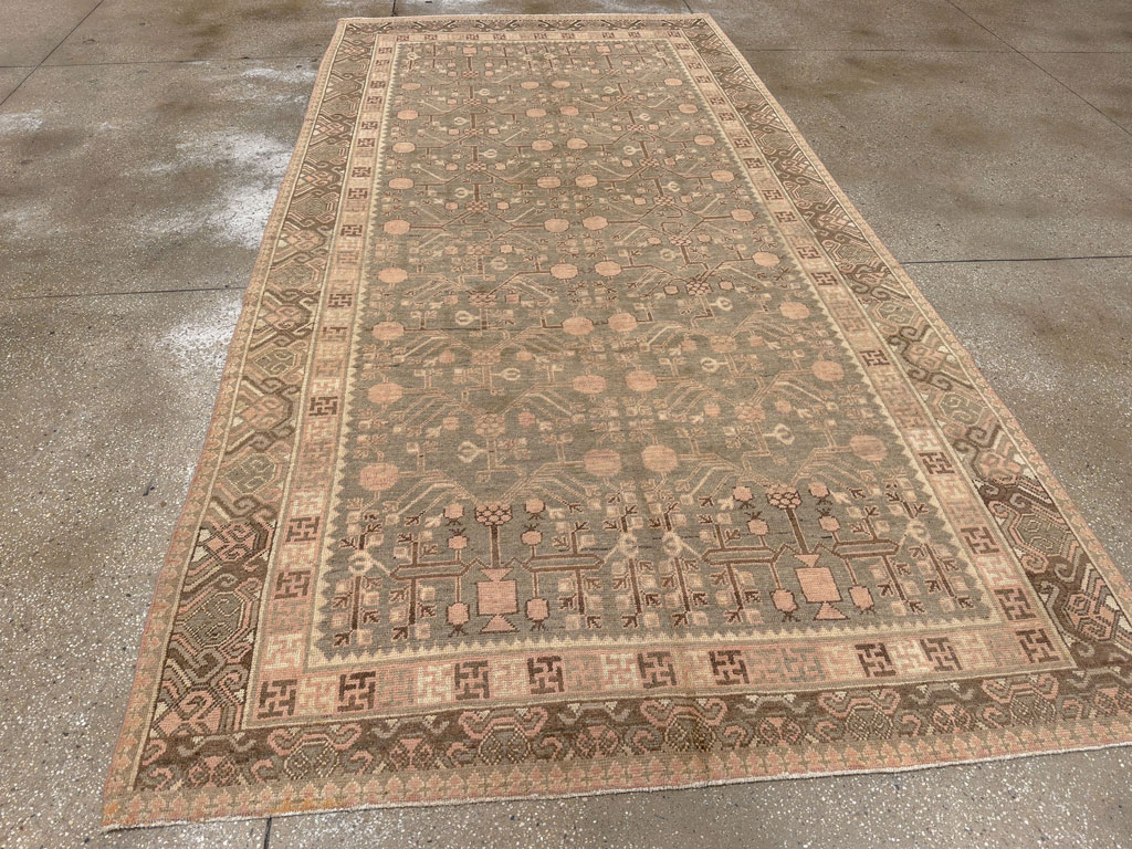 Vintage East Turkestan Khotan Gallery Carpet, No.17880 - Gsblank