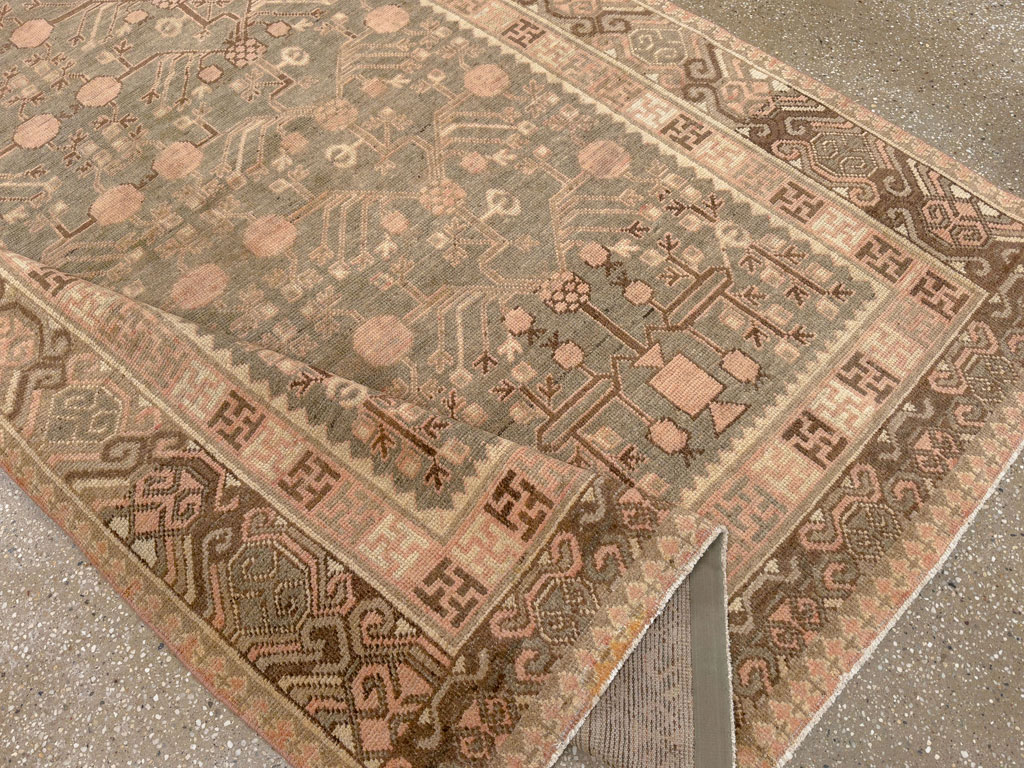 Vintage East Turkestan Khotan Gallery Carpet, No.17880 - Gsblank