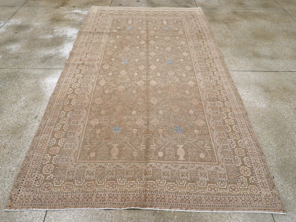 Vintage East Turkestan Khotan Carpet, No.17886 - Gsblank