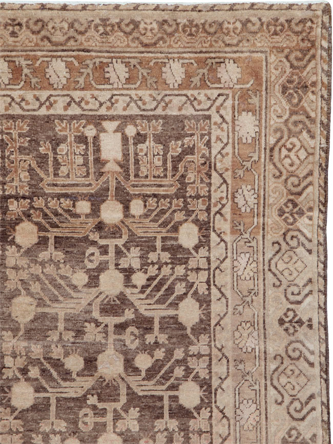Vintage East Turkestan Khotan Carpet, No.17887 - Gsblank