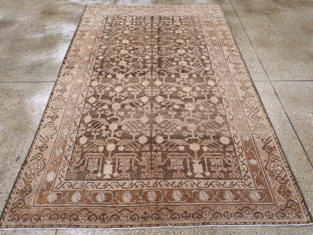 Vintage East Turkestan Khotan Carpet, No.17887 - Gsblank
