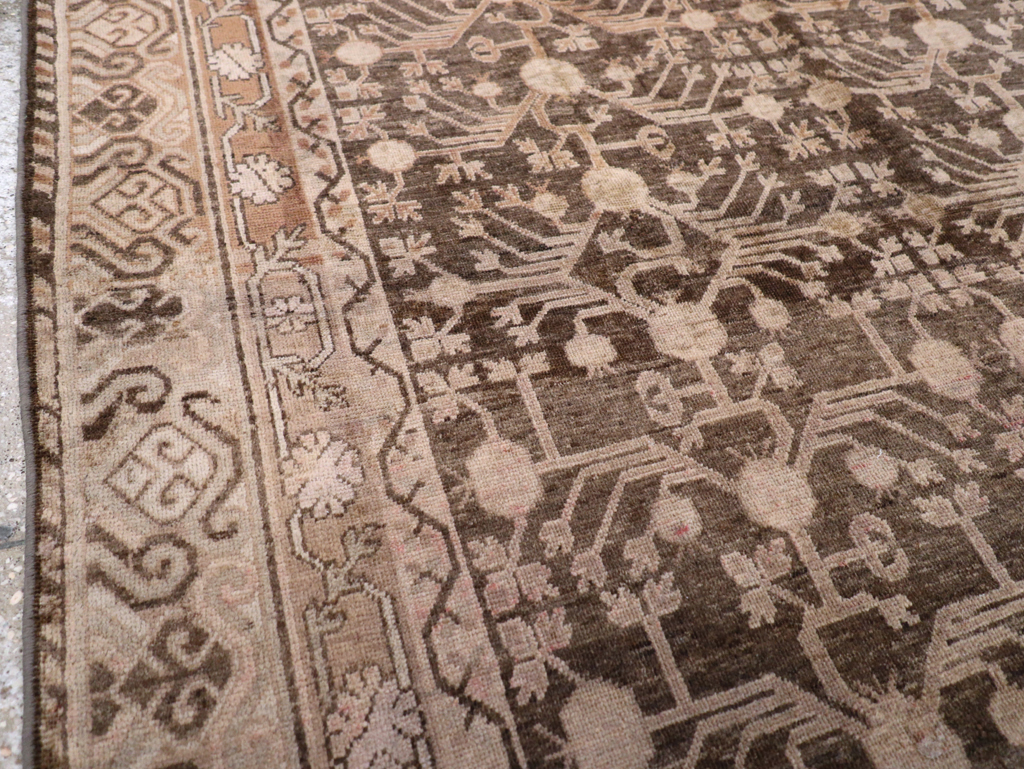 Vintage East Turkestan Khotan Carpet, No.17887 - Gsblank