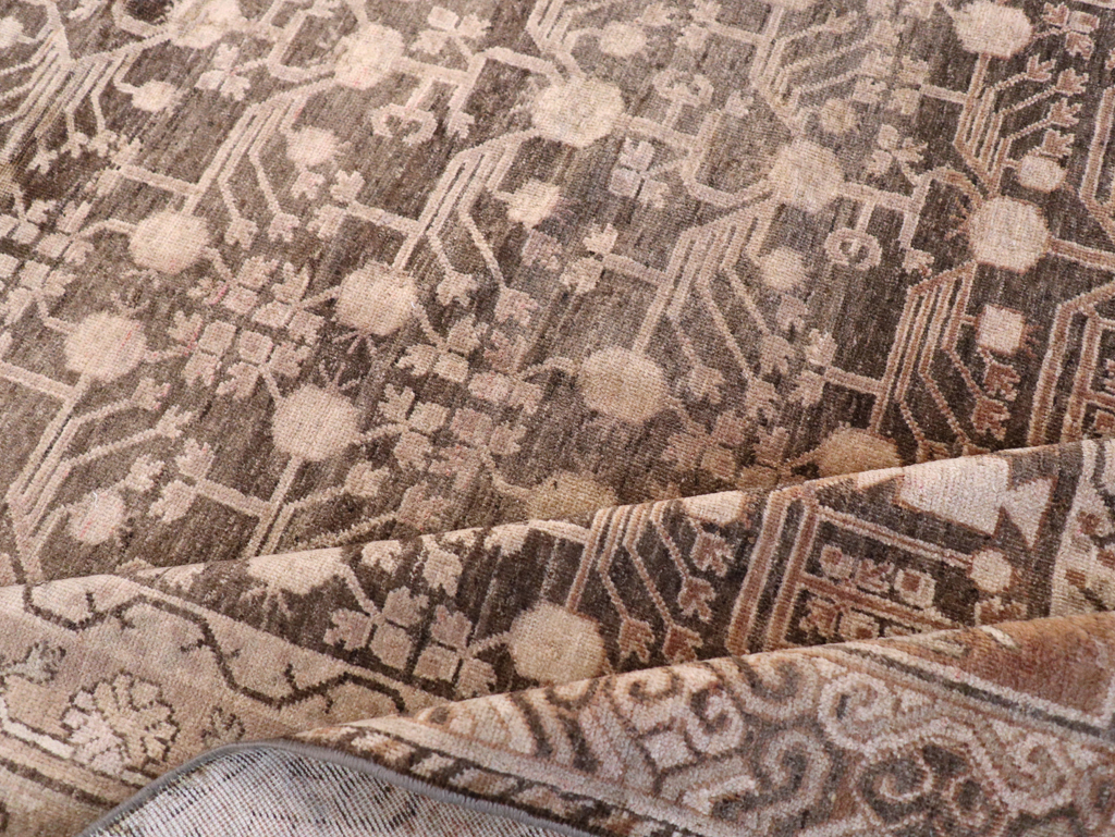 Vintage East Turkestan Khotan Carpet, No.17887 - Gsblank