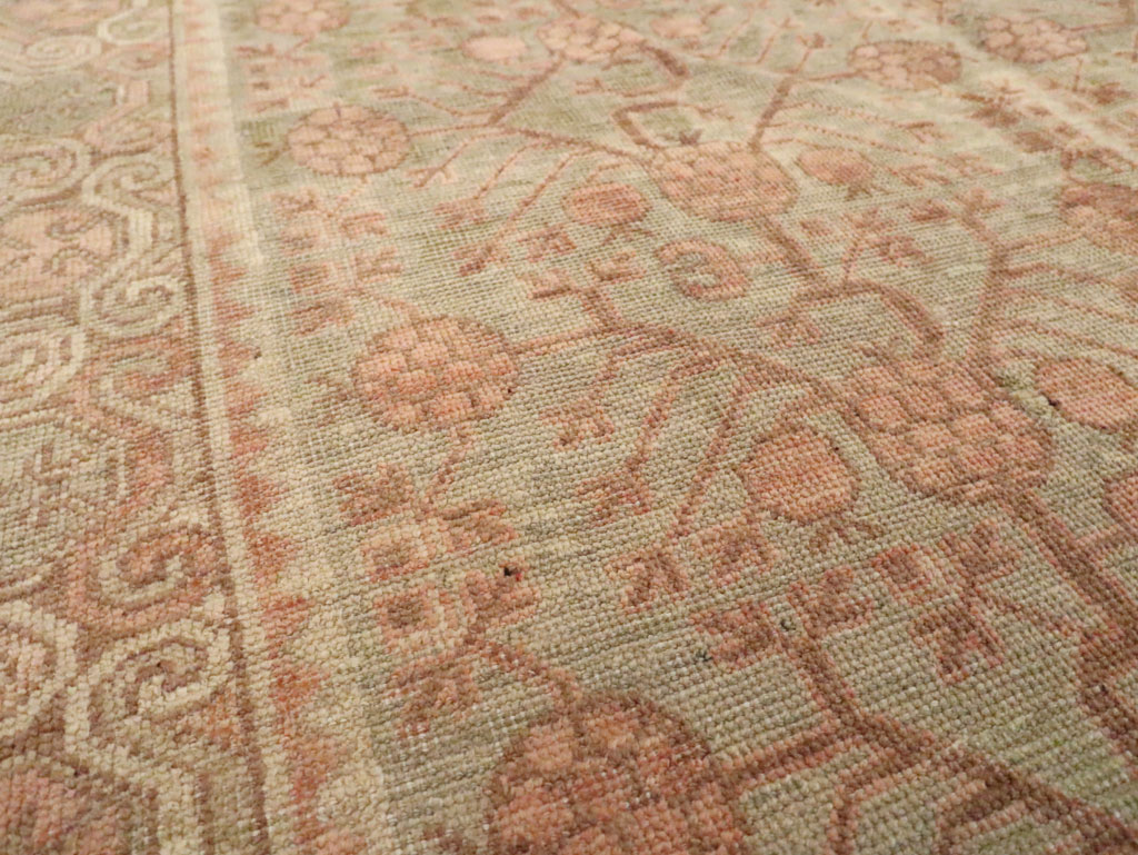 Vintage East Turkestan Khotan Carpet, No.17895 - Gsblank