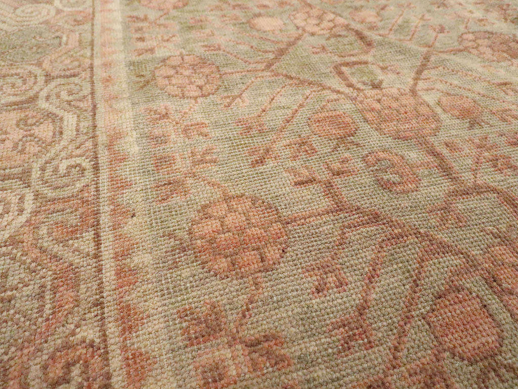 Vintage East Turkestan Khotan Carpet, No.17895 - Gsblank