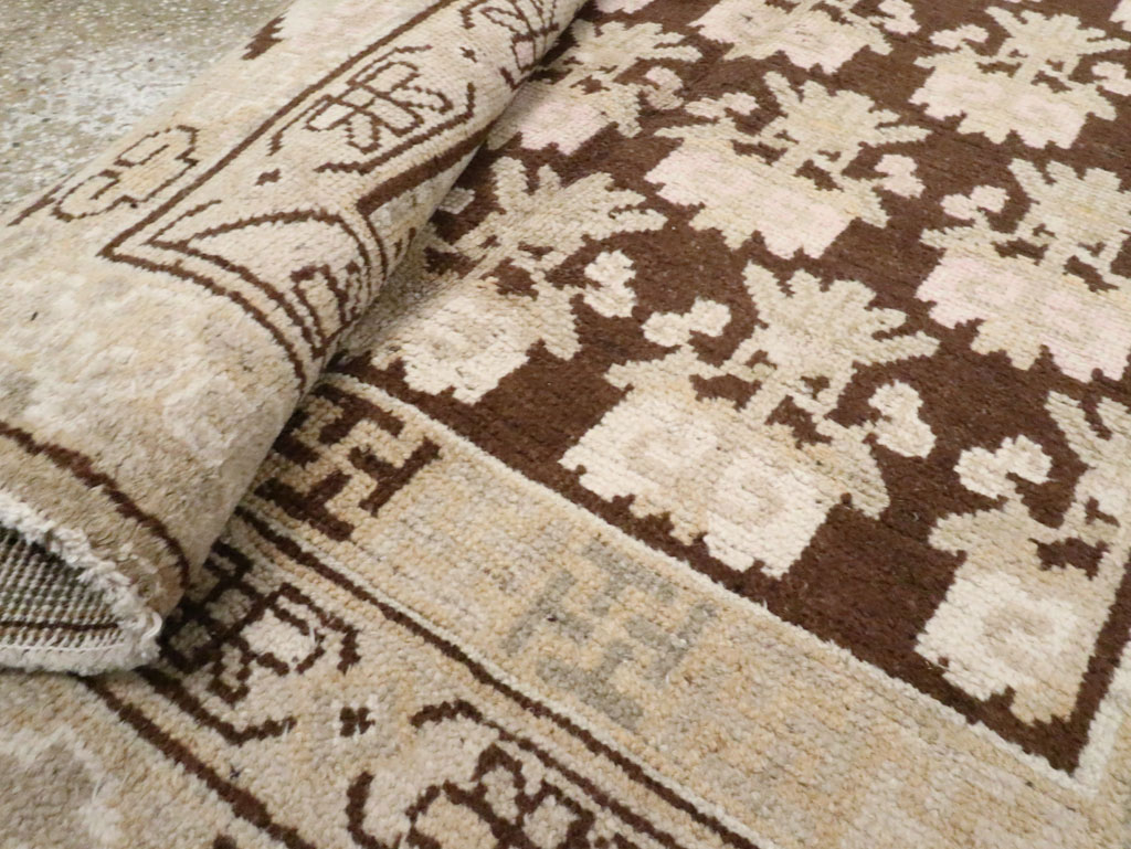 Vintage East Turkestan Khotan Carpet, No.17902 - Gsblank