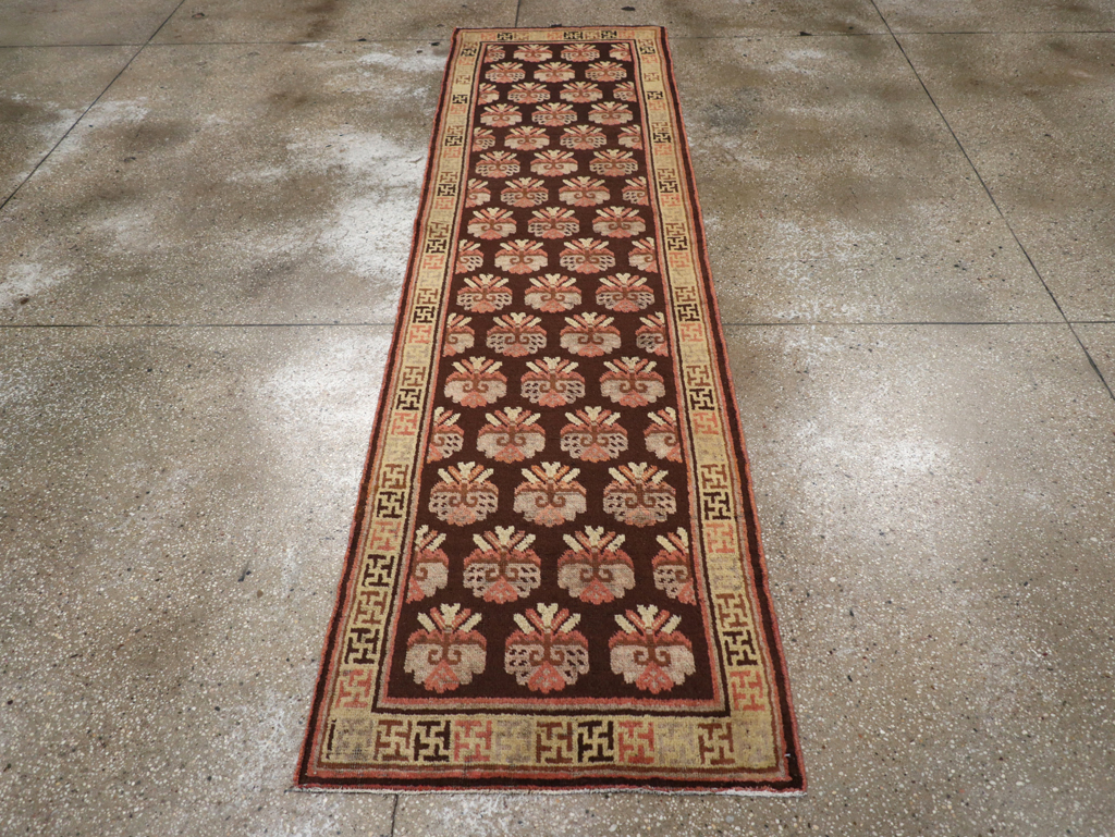 Vintage East Turkestan Khotan Runner, No.17909 - Gsblank