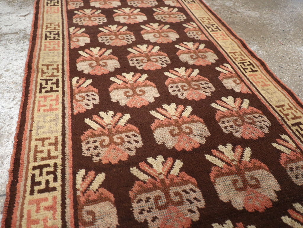 Vintage East Turkestan Khotan Runner, No.17909 - Gsblank