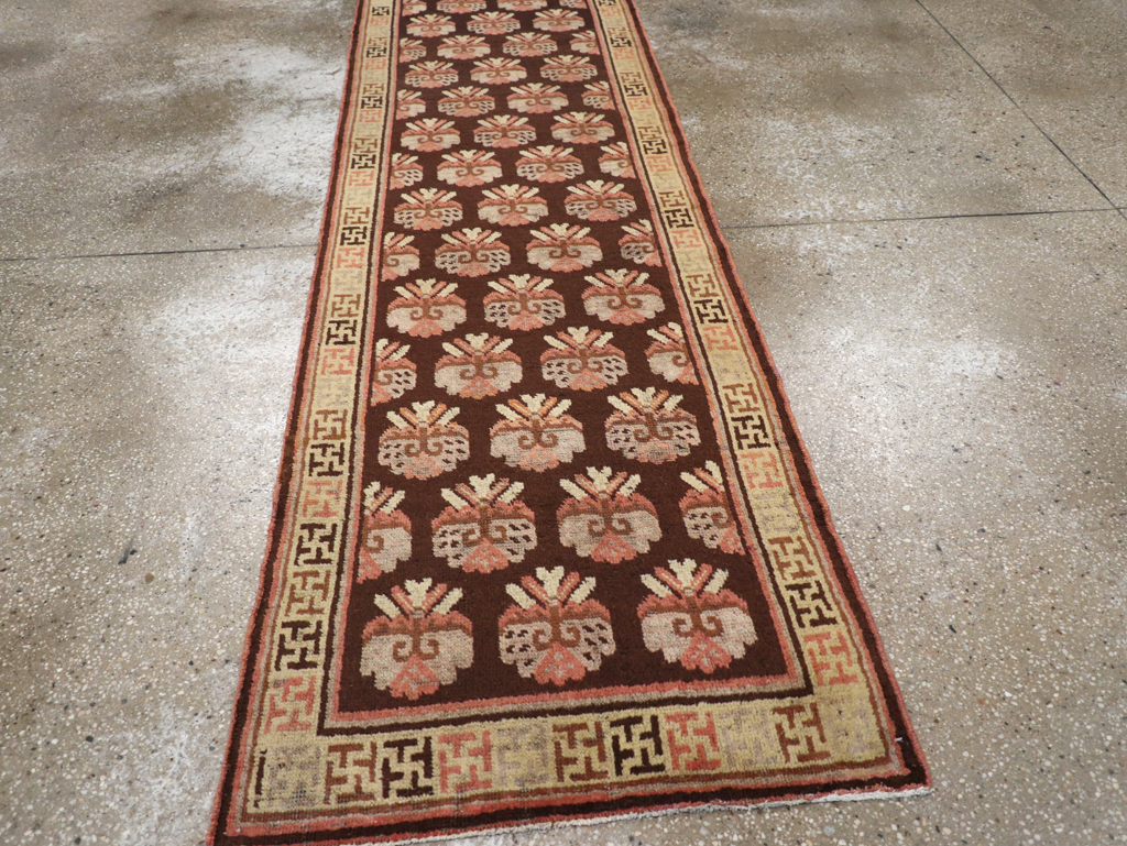 Vintage East Turkestan Khotan Runner, No.17909 - Gsblank