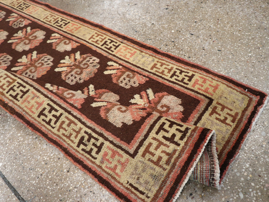 Vintage East Turkestan Khotan Runner, No.17909 - Gsblank
