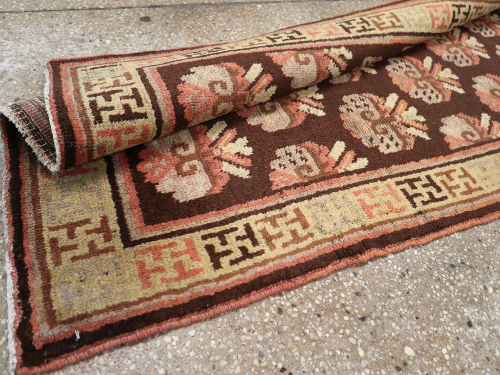 Vintage East Turkestan Khotan Runner, No.17909 - Gsblank