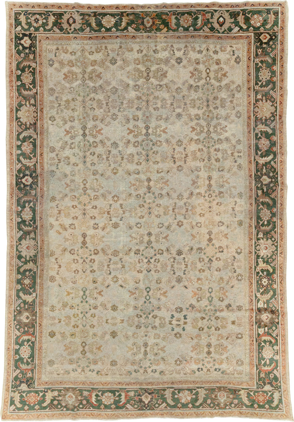 Antique Persian Mahal Room Size Carpet, No.17925 - Gsblank