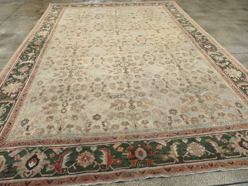 Antique Persian Mahal Room Size Carpet, No.17925 - Gsblank