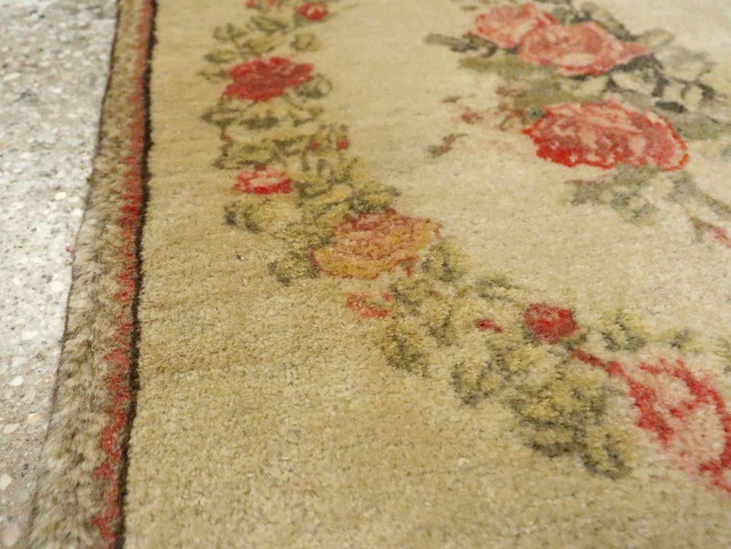 Antique Persian Kashan Throw Rug (Pair: 1 of 2), No.17930 - Gsblank