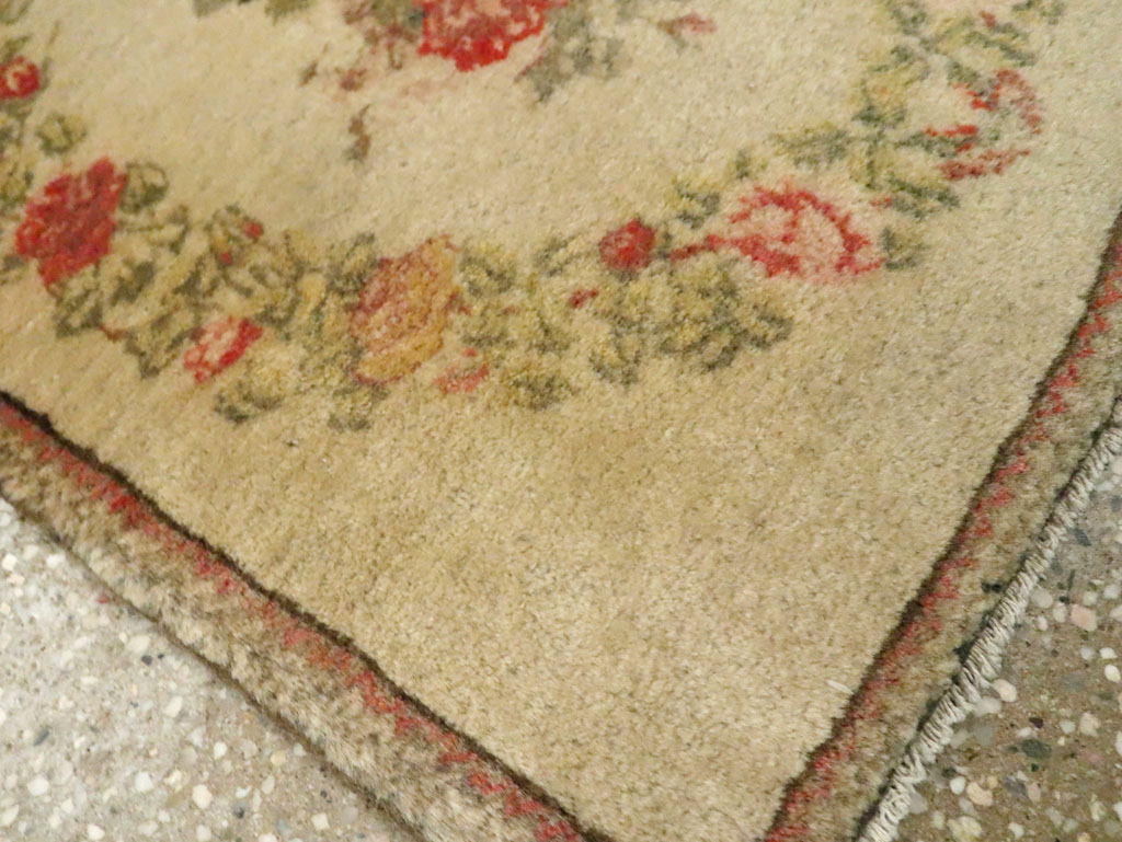 Antique Persian Kashan Throw Rug (Pair: 1 of 2), No.17930 - Gsblank