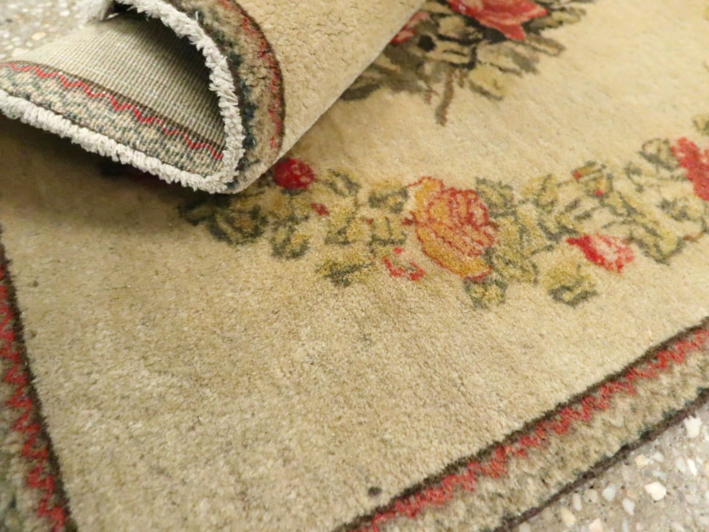 Antique Persian Kashan Throw Rug (Pair: 1 of 2), No.17930 - Gsblank