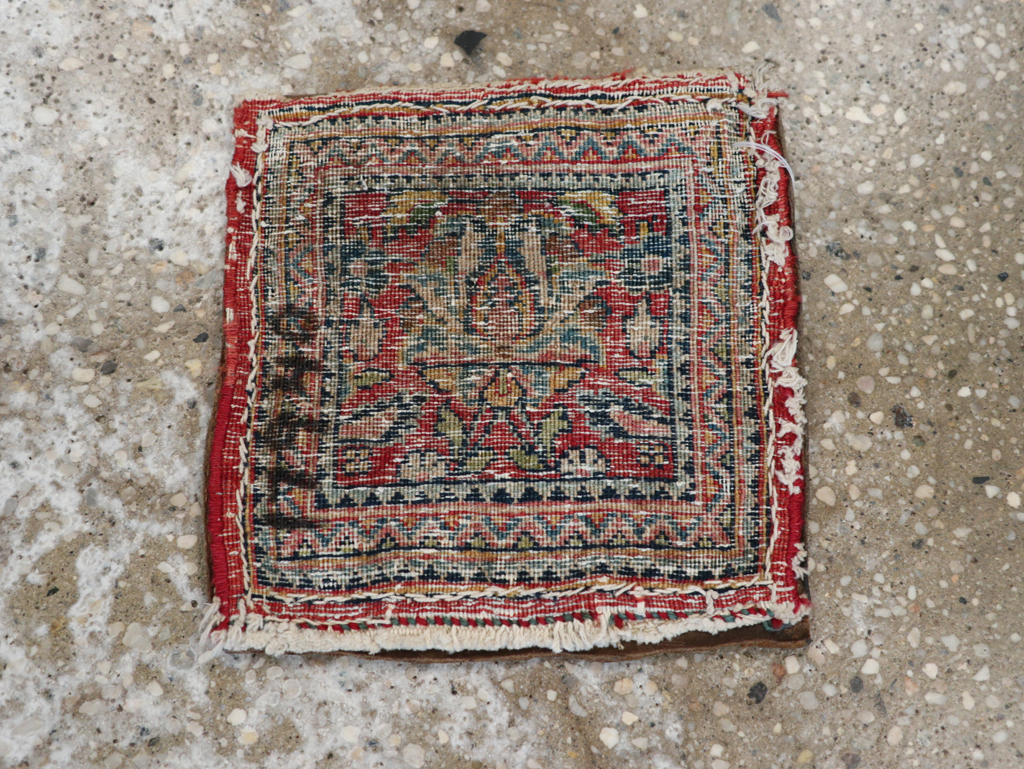 Vintage Persian Tabriz Bag, No.17940 - Gsblank