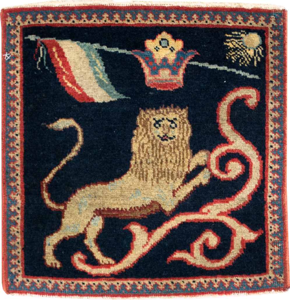 Antique Persian Souf Tabriz Pictorial Rug (Pair: 1 of 2), No.17941 - Gsblank