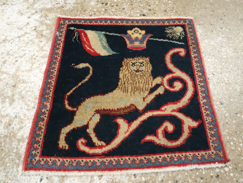 Antique Persian Souf Tabriz Pictorial Rug (Pair: 1 of 2), No.17941 - Gsblank