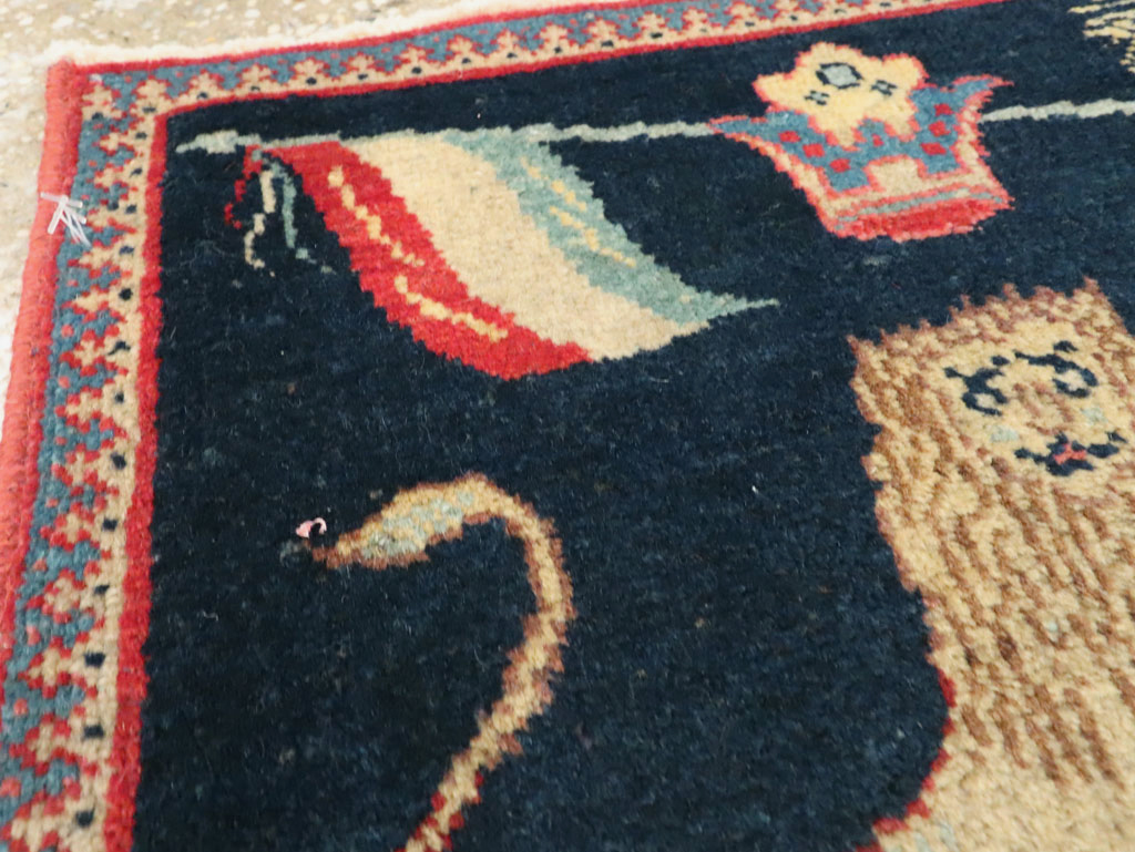 Antique Persian Souf Tabriz Pictorial Rug (Pair: 1 of 2), No.17941 - Gsblank