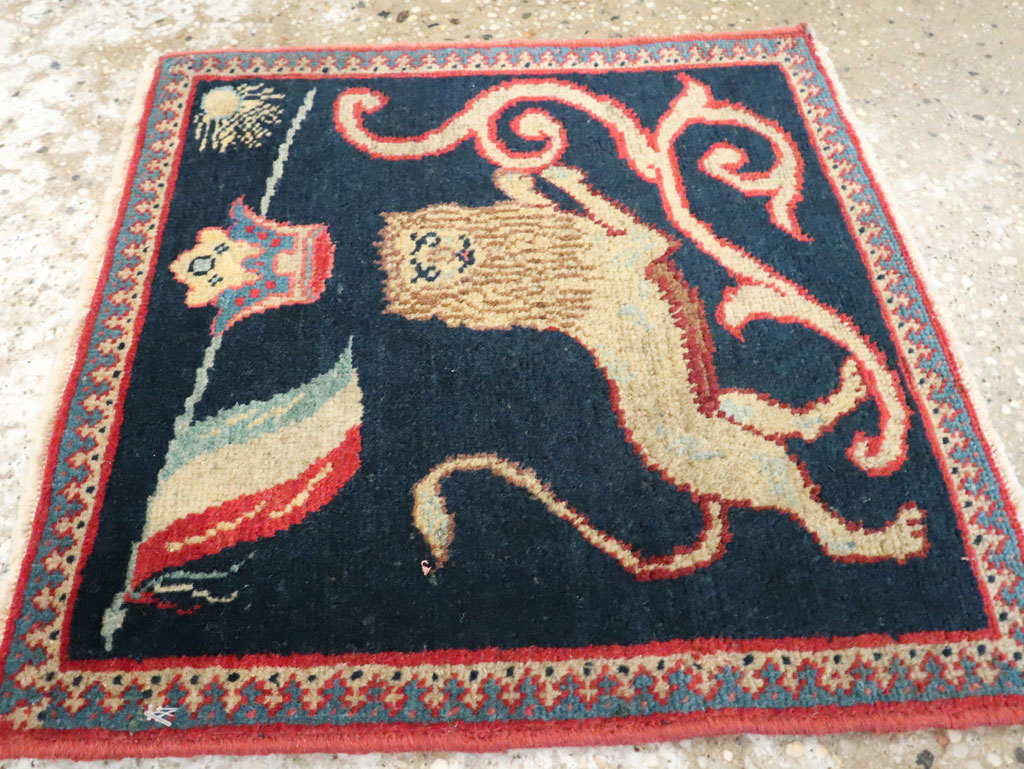 Antique Persian Souf Tabriz Pictorial Rug (Pair: 1 of 2), No.17941 - Gsblank