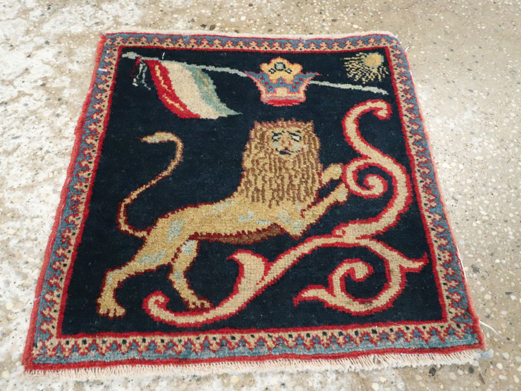 Antique Persian Souf Tabriz Pictorial Rug (Pair: 2 of 2), No.17942 - Gsblank